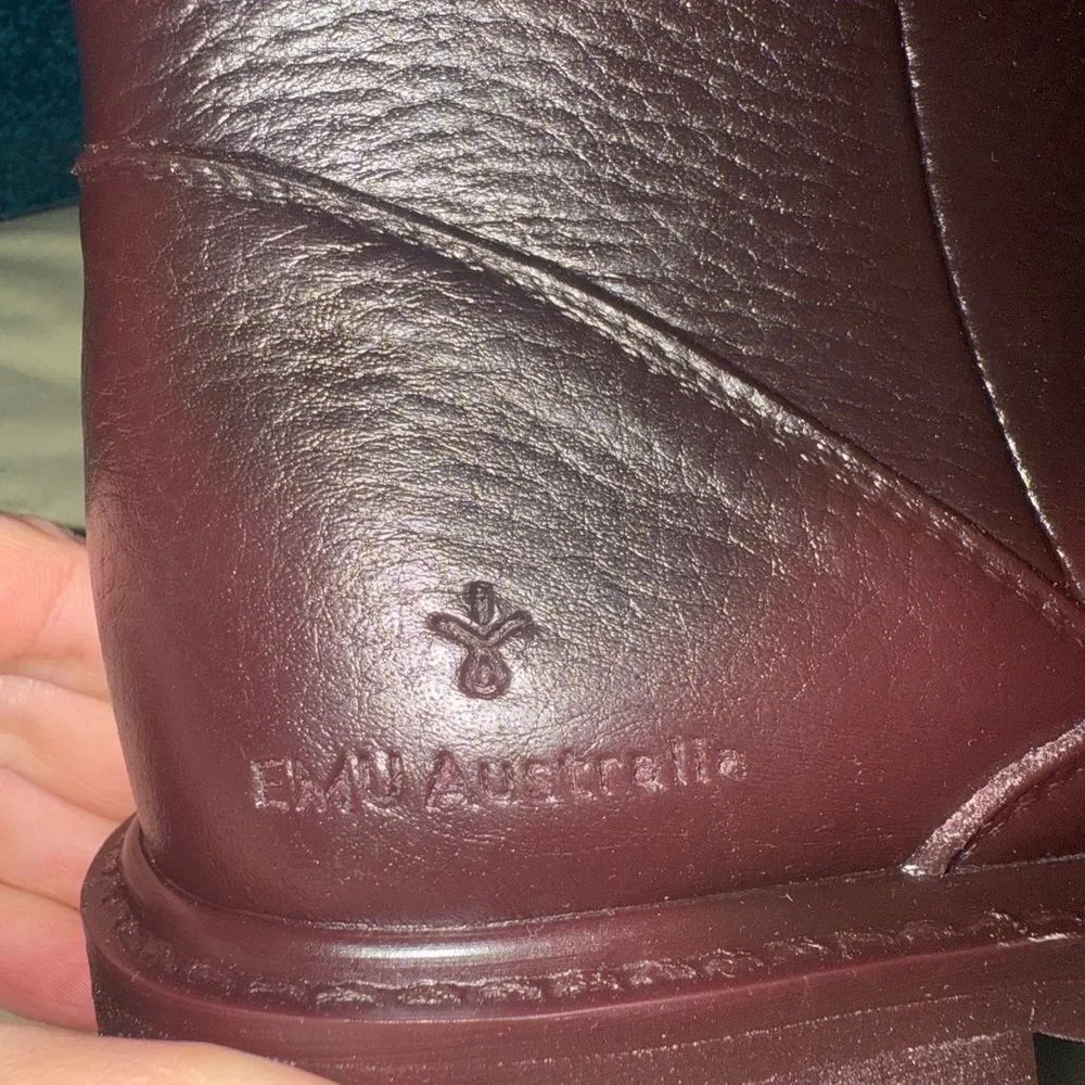 EMU Australia Kerie Rainboot Waterproof Red Wine US-6 NWT